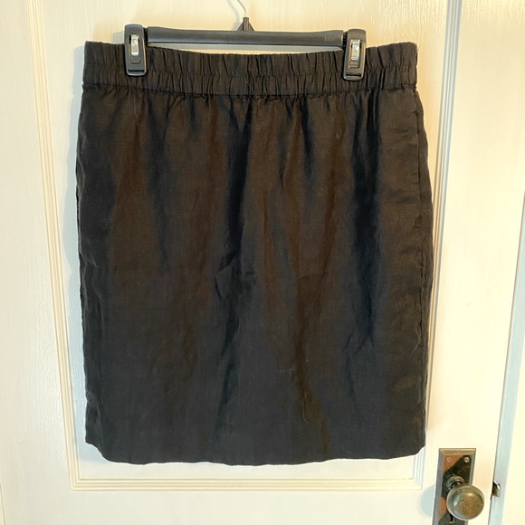 Black j. Crew linen blend skirt - Picture 1 of 4